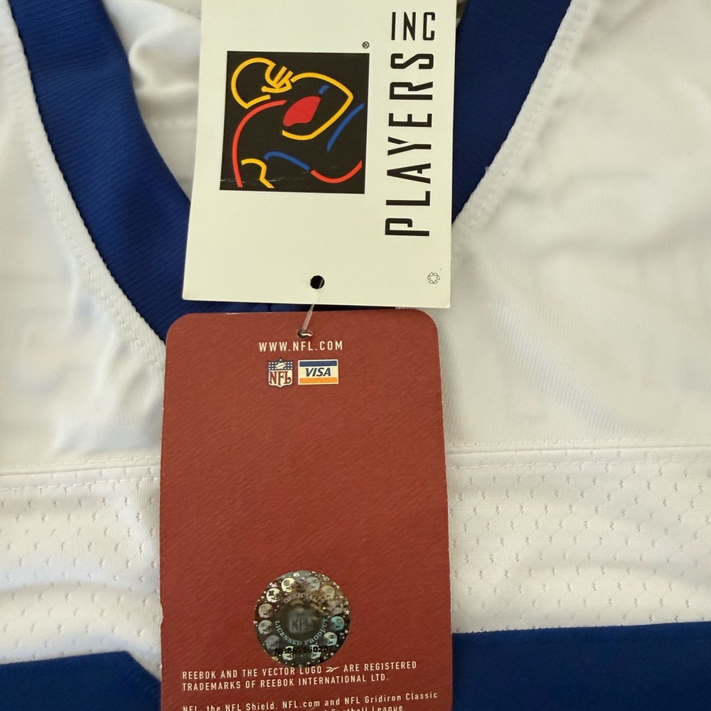 Reebok White and Blue Sports Jersey - Picture 2 of 8